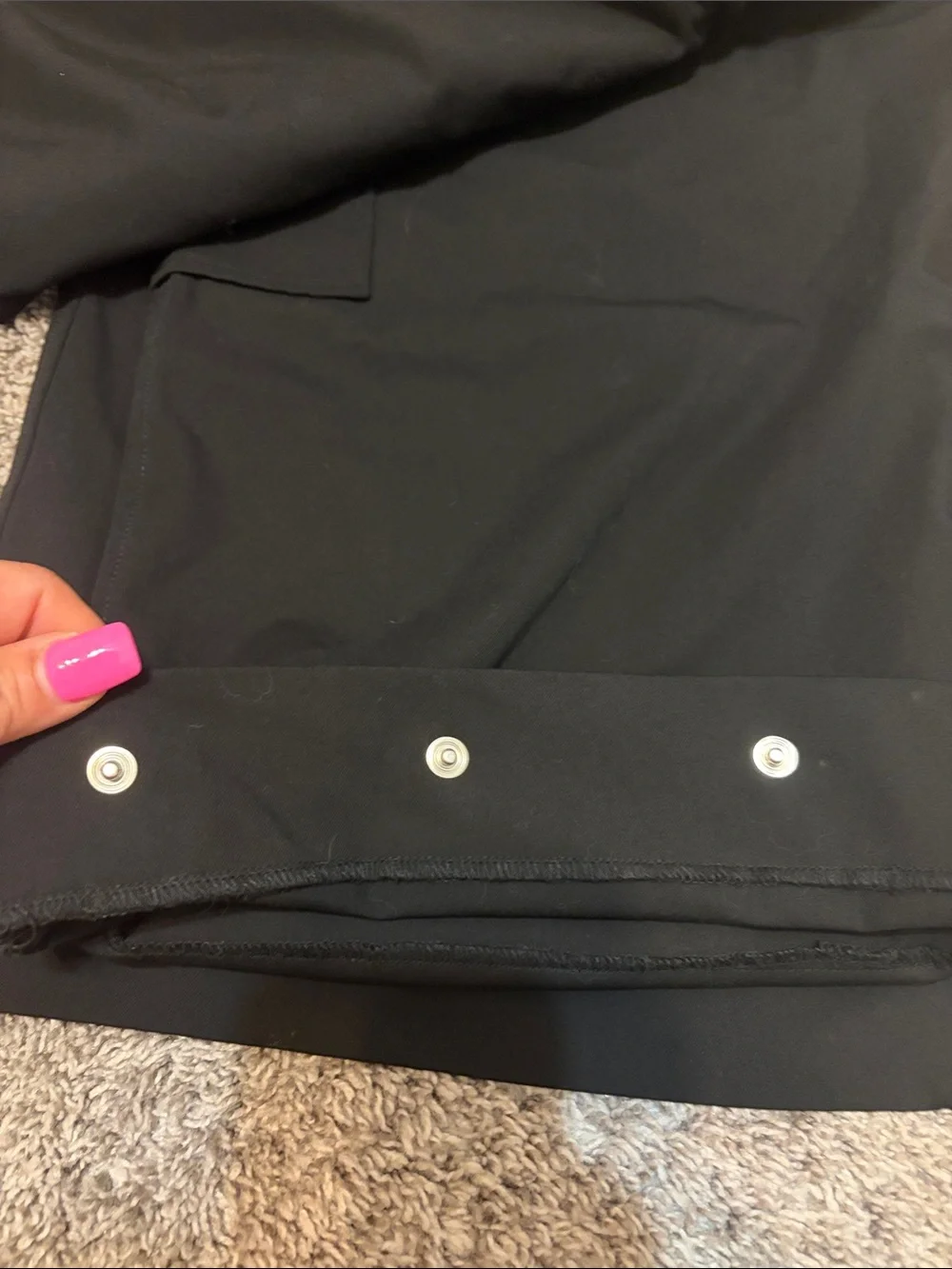 GANNI Twill Suiting Cargo Pants Size 0 Black Wide Leg High Rise Utility